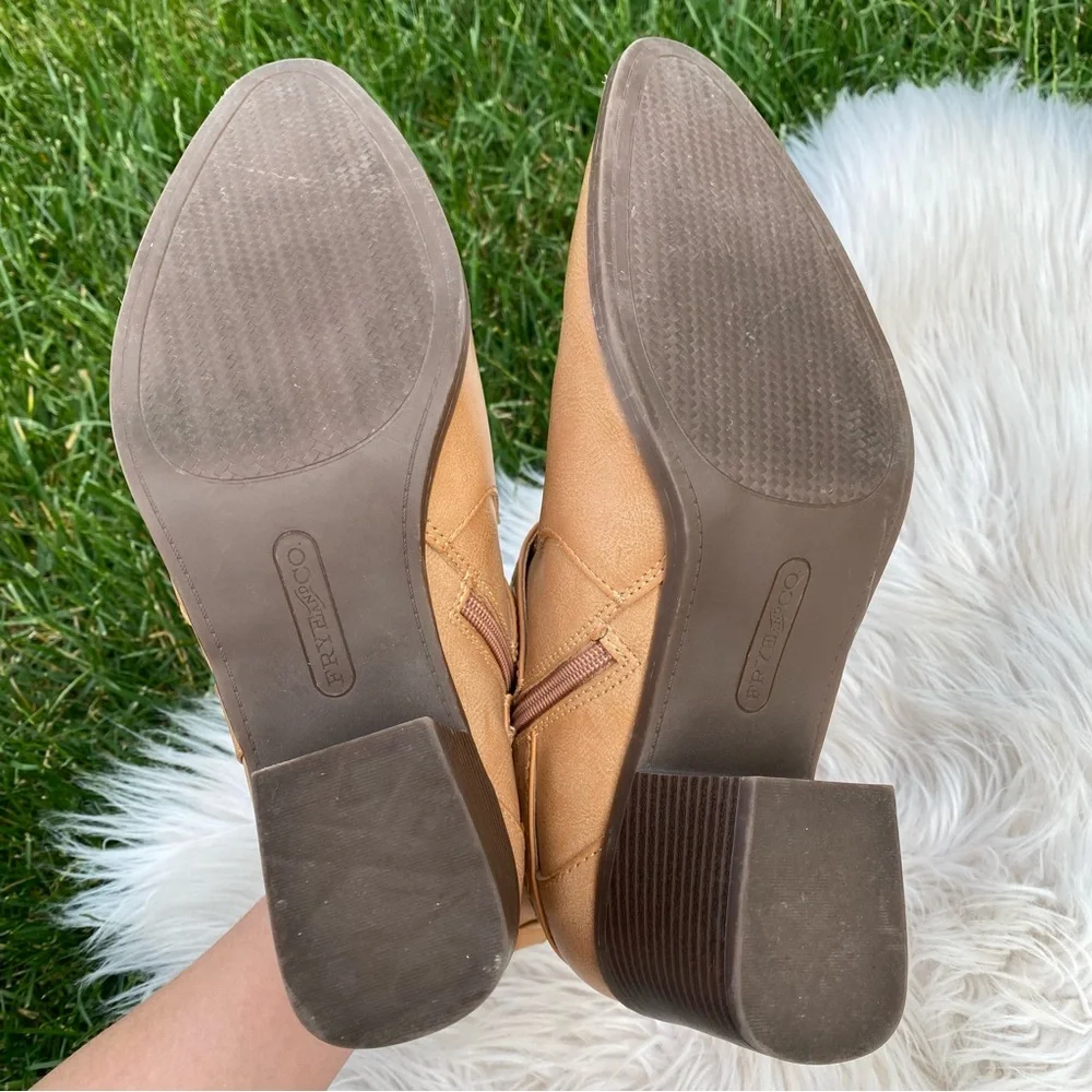Frye & Co Palma Stacked Heel Booties 10